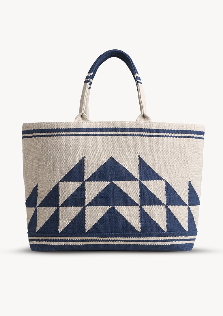 Navy blue beach bag on sale